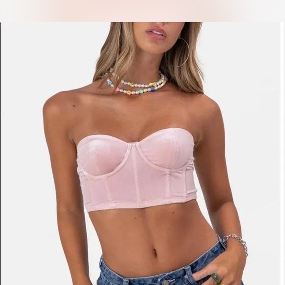 Adika Bunny Velvet Corset Top